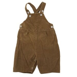 Vtg Toddletime JCPenney Baby Corduroy Overalls Brown Size 1/2 13.5-18 lbs 6-9 Mo
